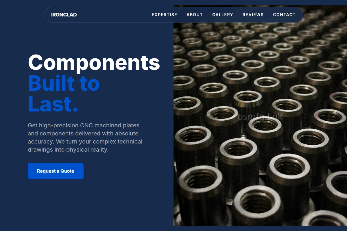Premium Cnc Machining Website Design